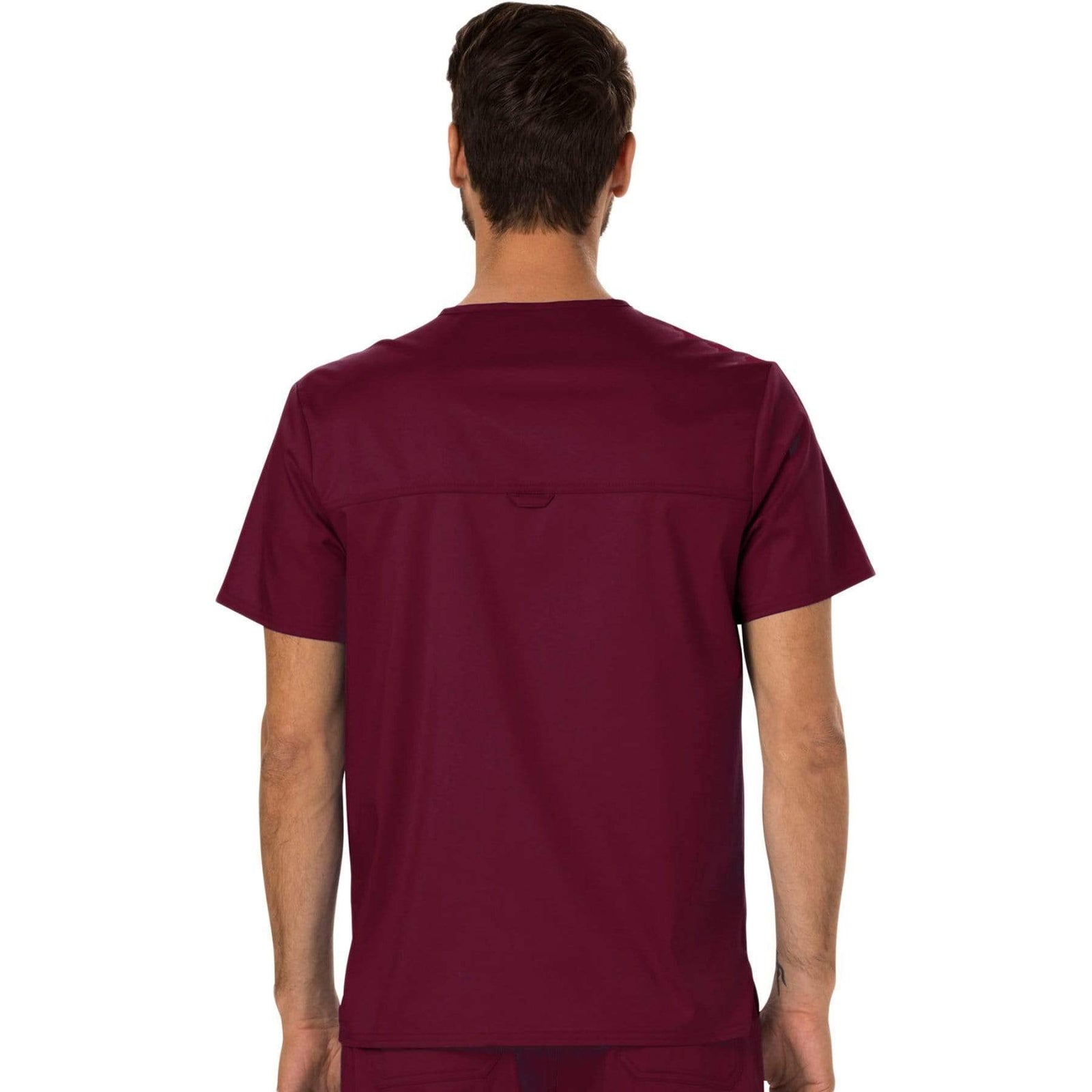 Cherokee Workwear Revolution WW690 Scrubs Top Men's V-Neck Wine