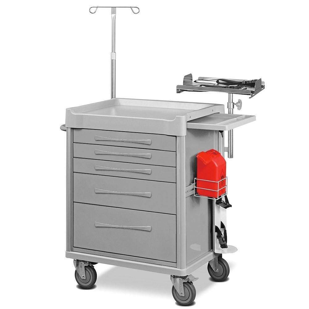 Clinicart 34inch Emergency Cart Silver