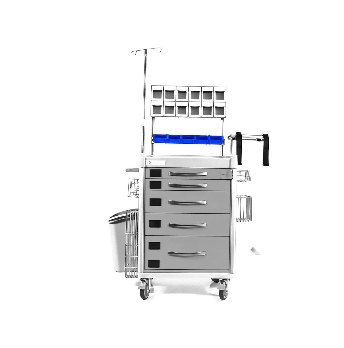 Clinicart 34inch Emergency Cart Silver