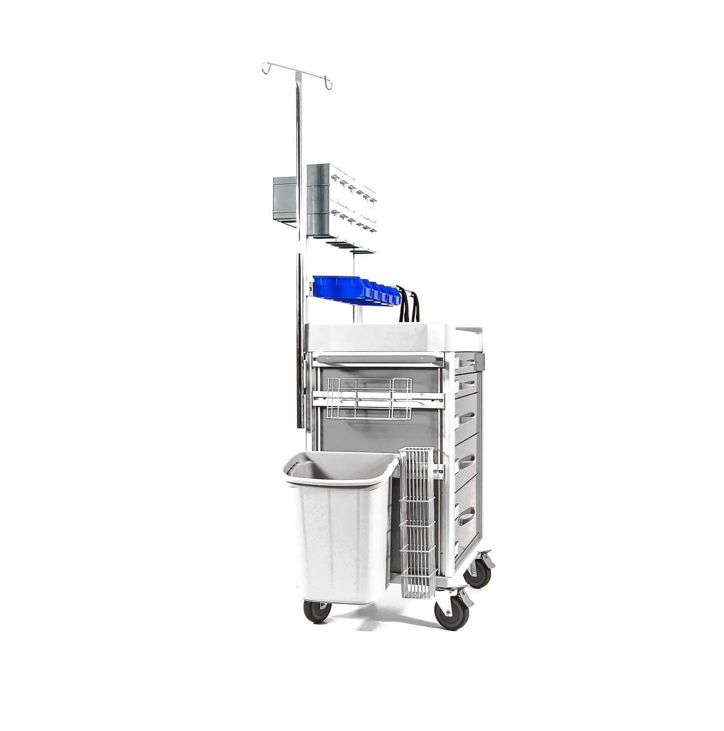 Clinicart 34inch Emergency Cart Silver
