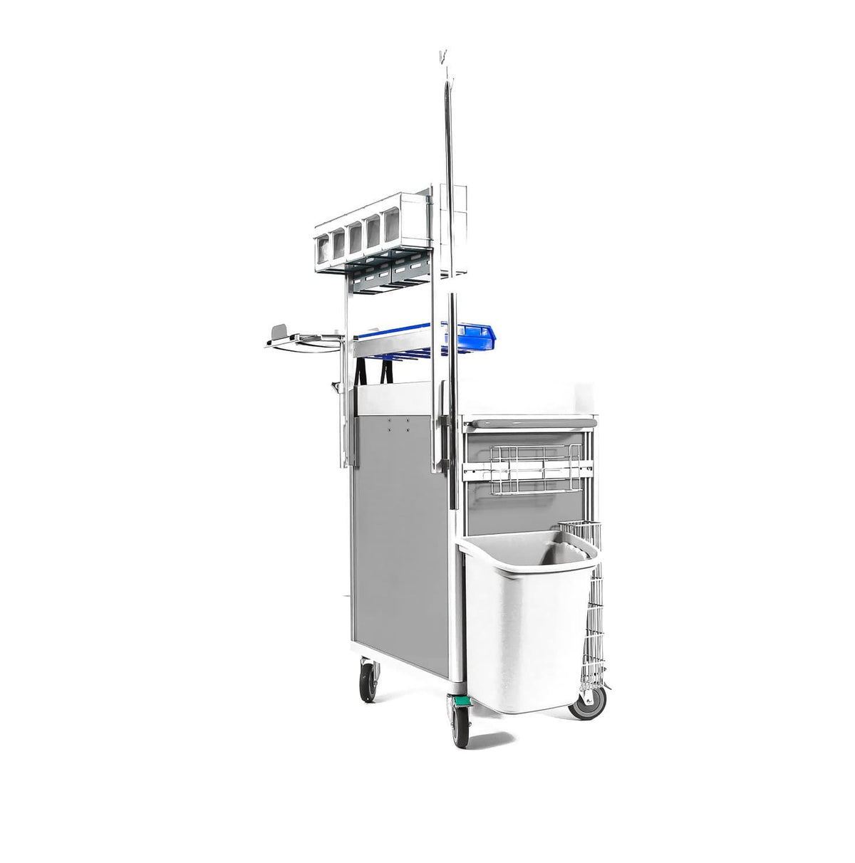 Clinicart 34inch Emergency Cart Silver