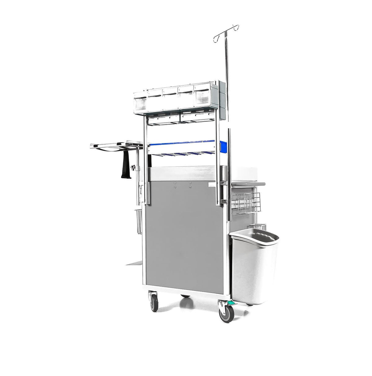 Clinicart 34inch Emergency Cart Silver