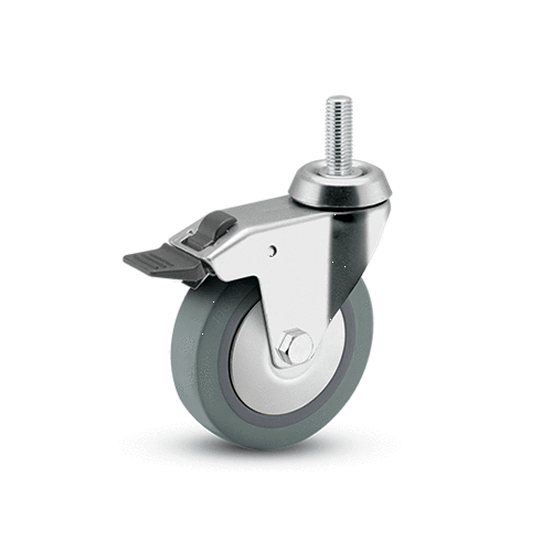 Clinicart Caster w/brake for instrument trolley 2pc