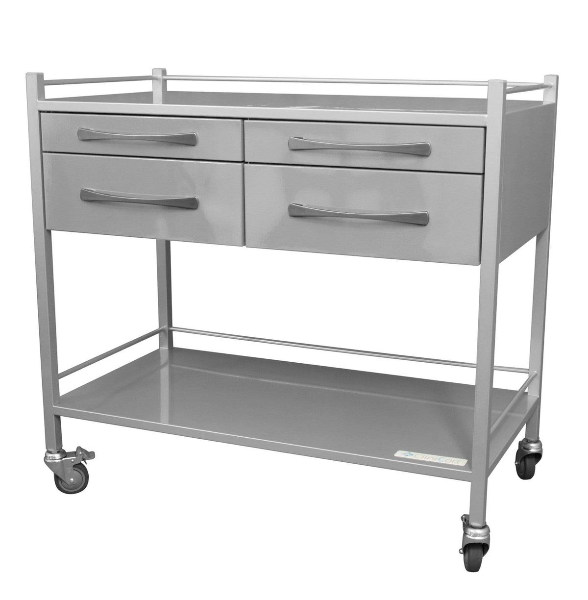Clinicart Dressing Instrument Trolley 50cm x 100cm 4 Drawers