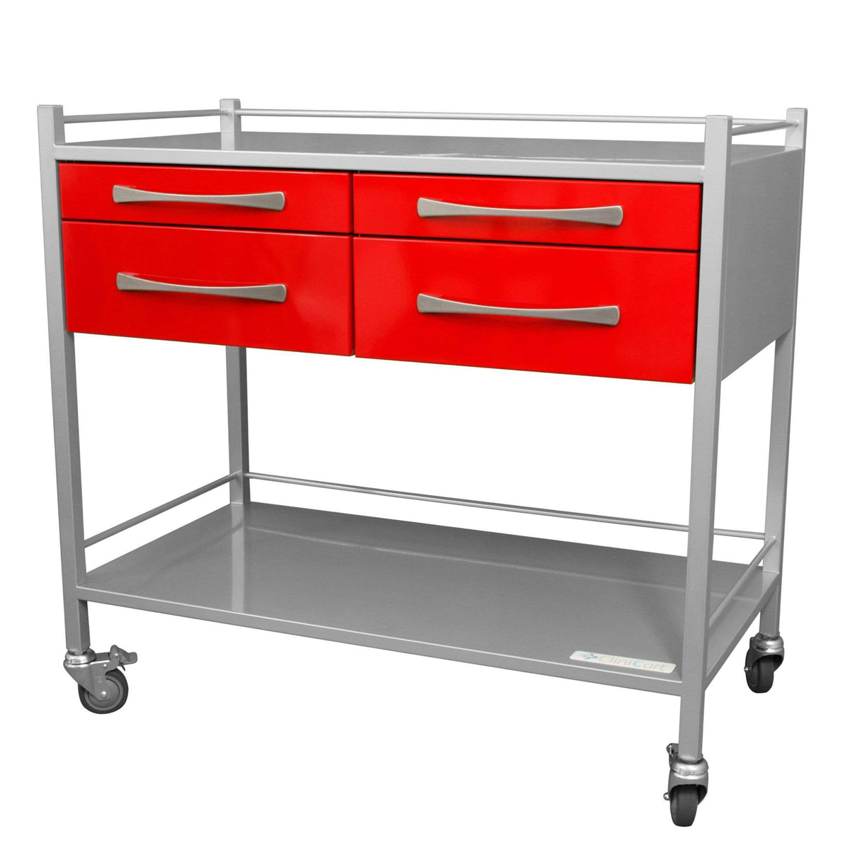 Clinicart Dressing Instrument Trolley 50cm x 100cm 4 Drawers