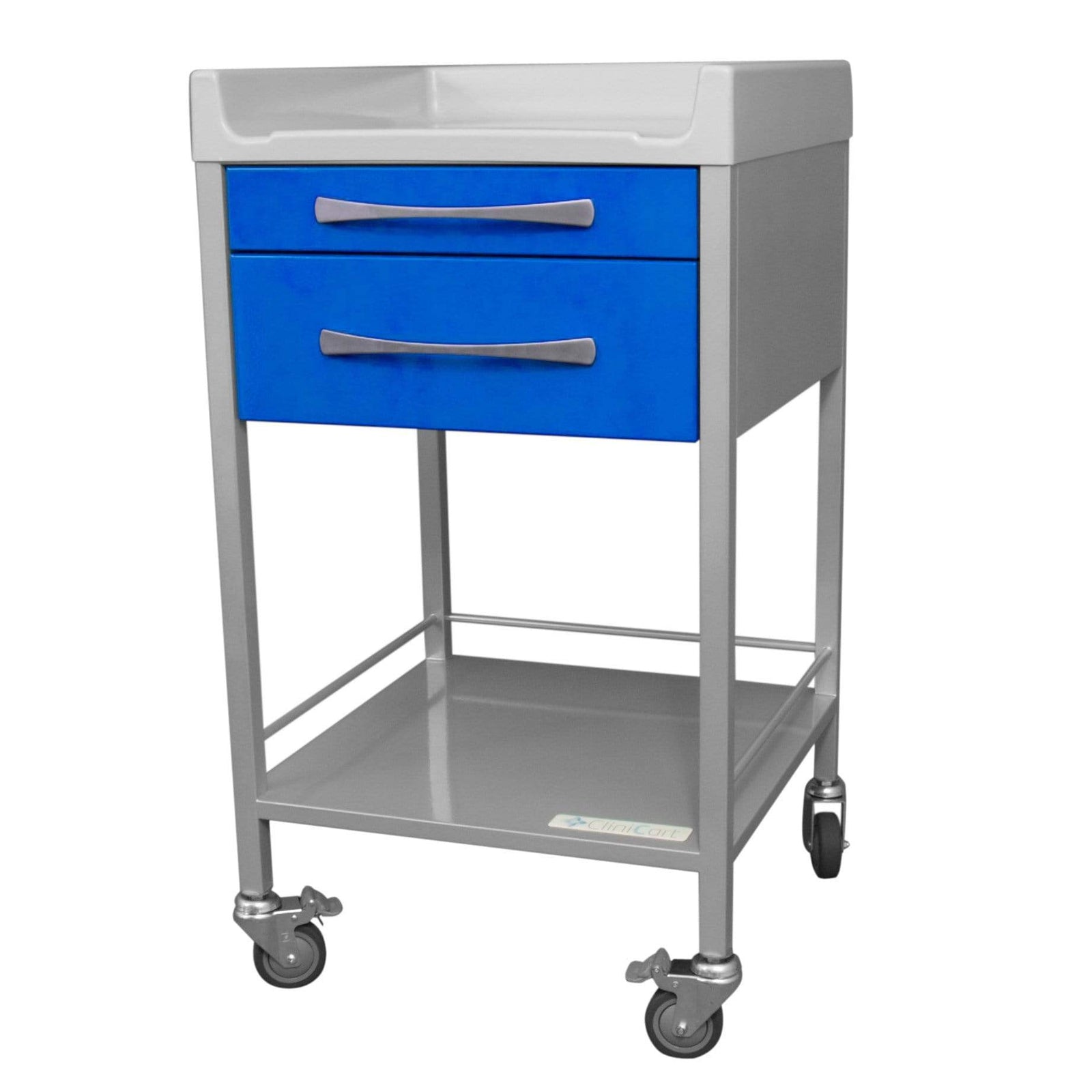Clinicart Dressing Instrument Trolley  50cm x 50cm 2 Drawer