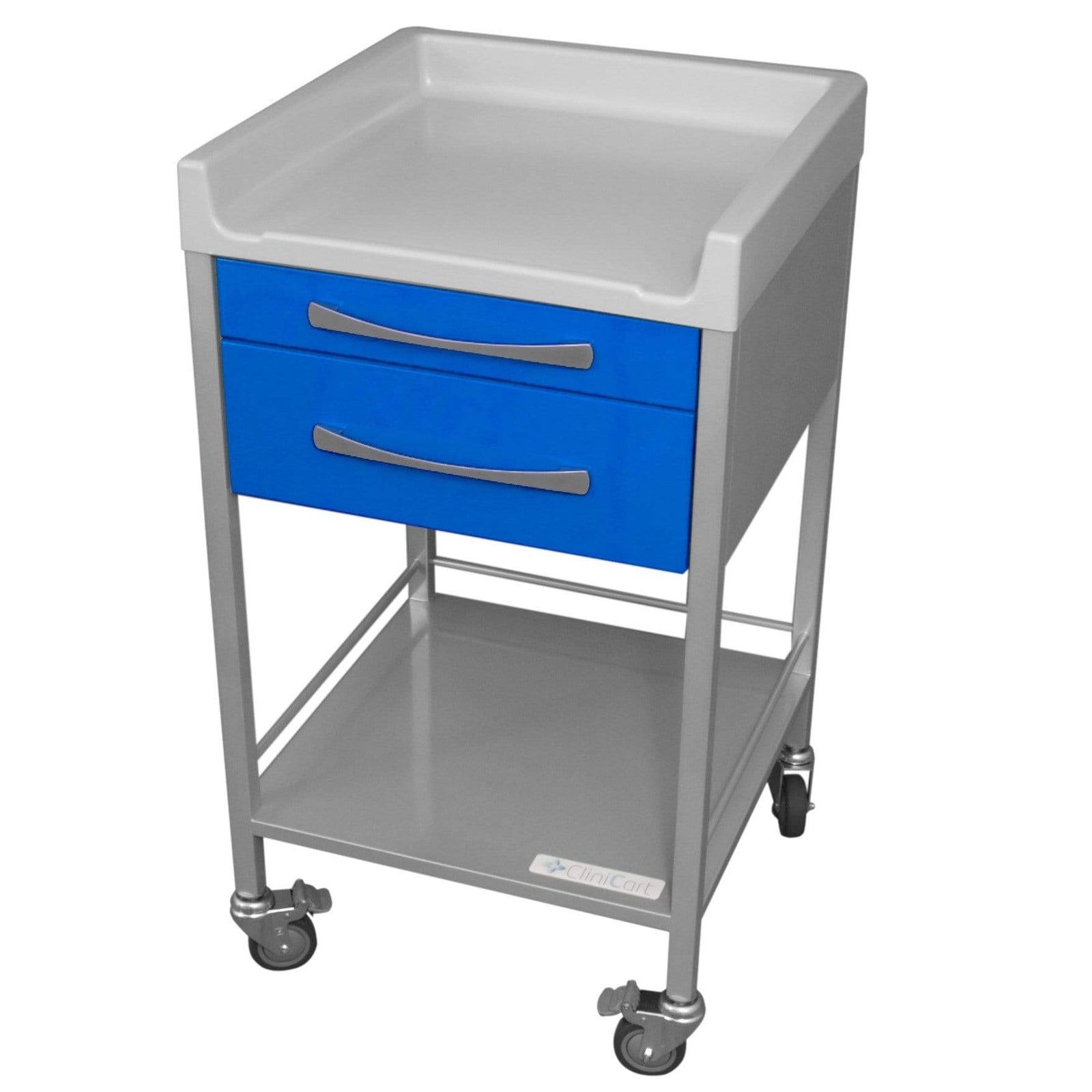 Clinicart Dressing Instrument Trolley  50cm x 50cm 2 Drawer