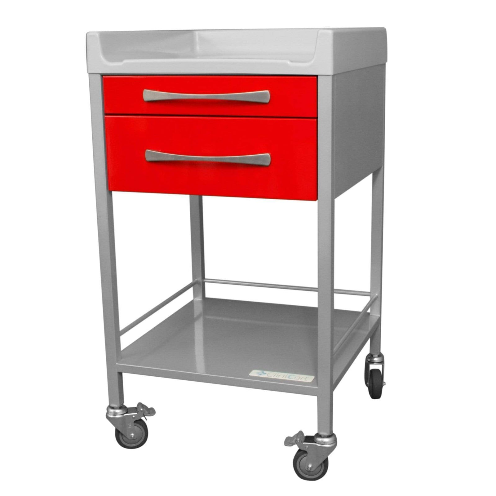 Clinicart Dressing Instrument Trolley  50cm x 50cm 2 Drawer