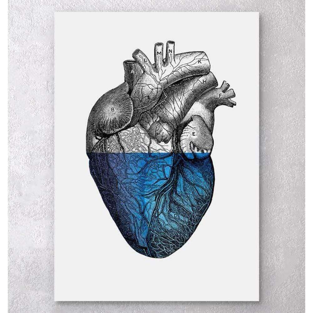Colorful Heart Blue
