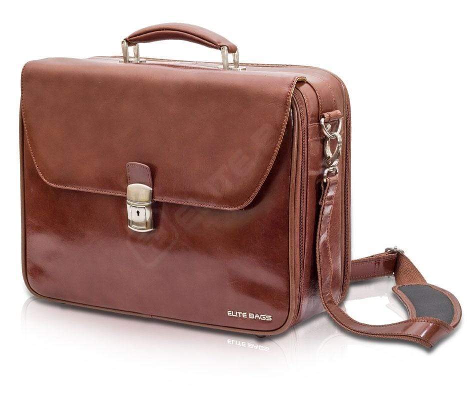Elite Bags DOCTORS Bag  Brown Leather