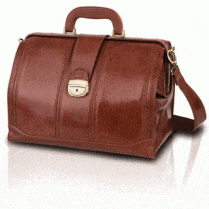 Elite Bags Doctors Traditional Medical Case Brown Leather