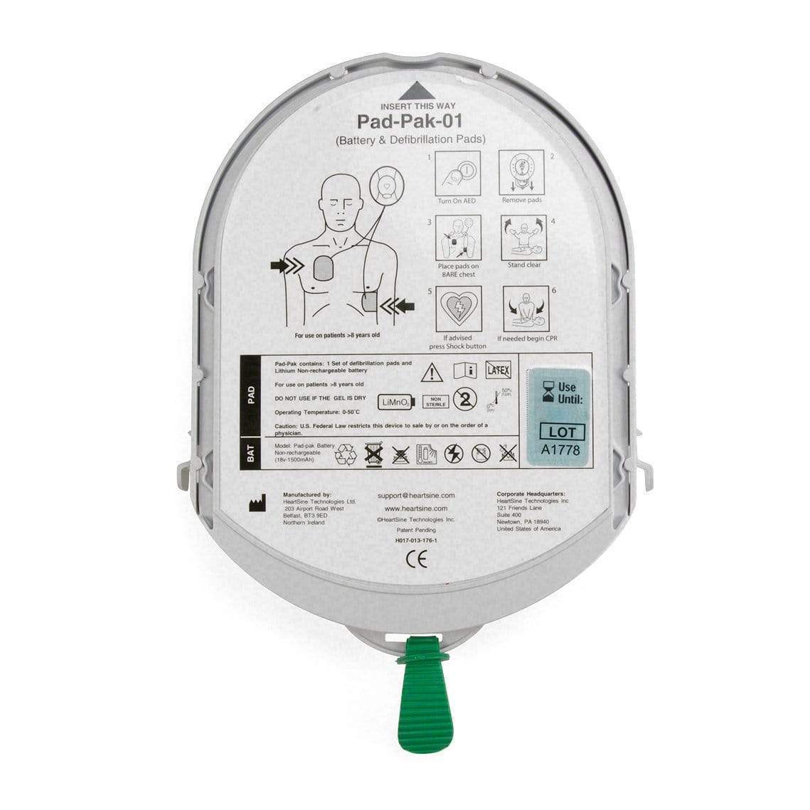 HeartSine Defibrillator AED Pad / Battery Packs