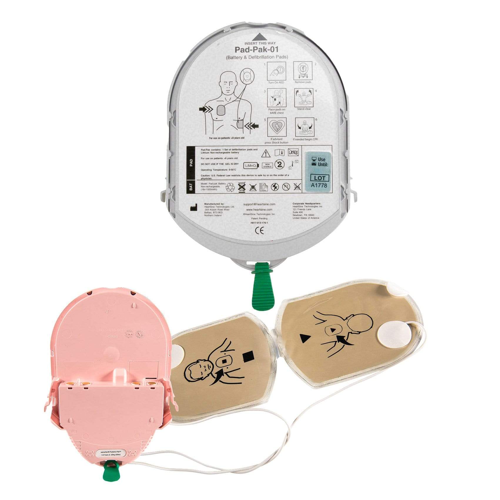 HeartSine Defibrillator AED Pad / Battery Packs