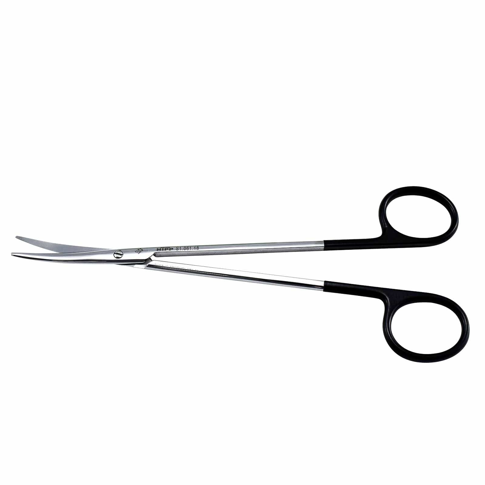 Hipp Surgical Instruments 18cm / Curved + Supercut / Blunt/Blunt Hipp Metzenbaum Scissors