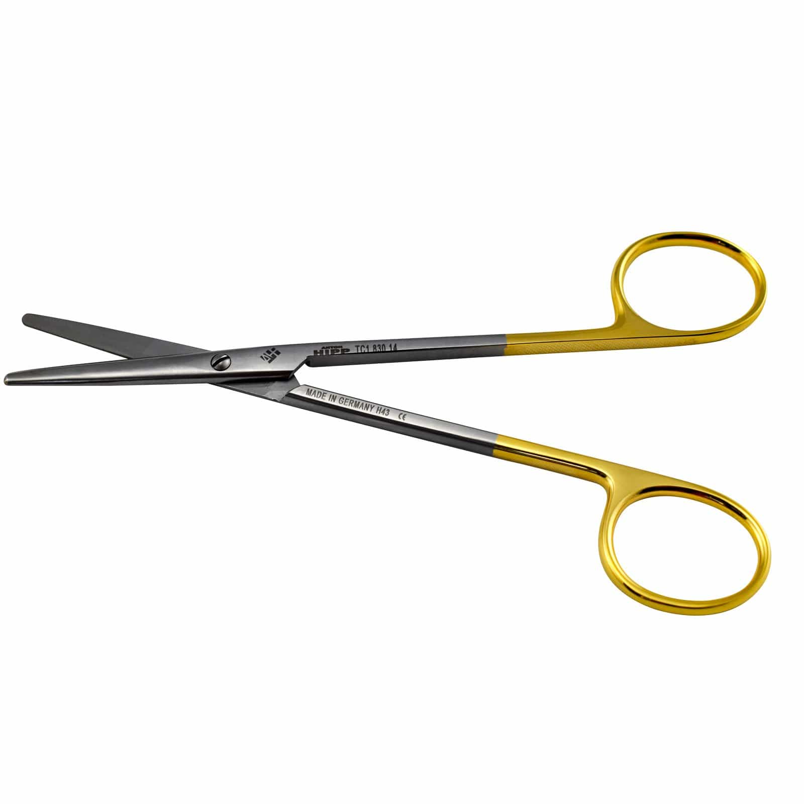 Hipp Surgical Instruments 14cm / Straight + TC / Blunt/Blunt Hipp Metzenbaum Scissors