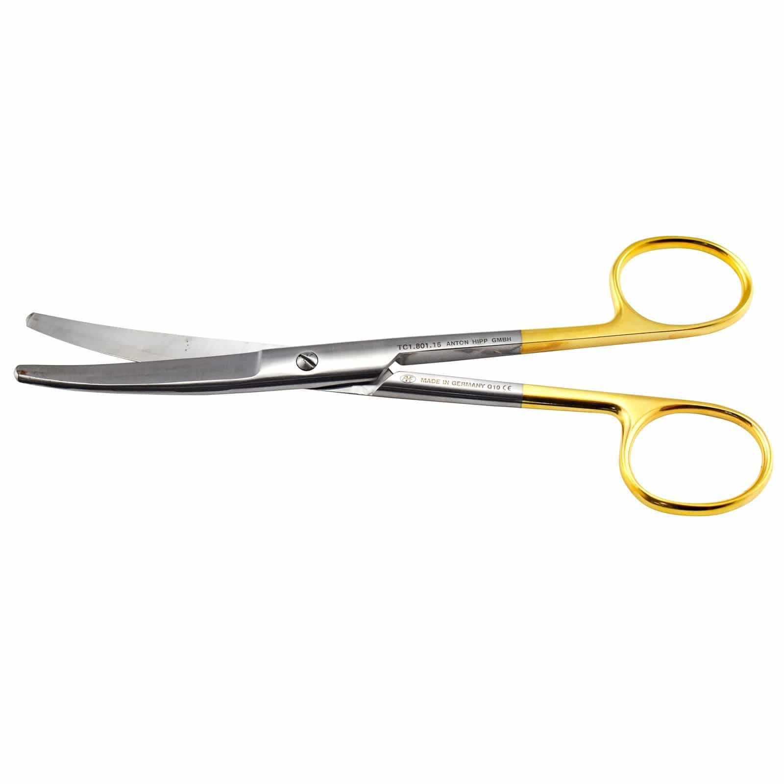 Hipp Surgical Instruments 16.5cm / Curved + TC / Blunt/Blunt Hipp Surgical Scissors