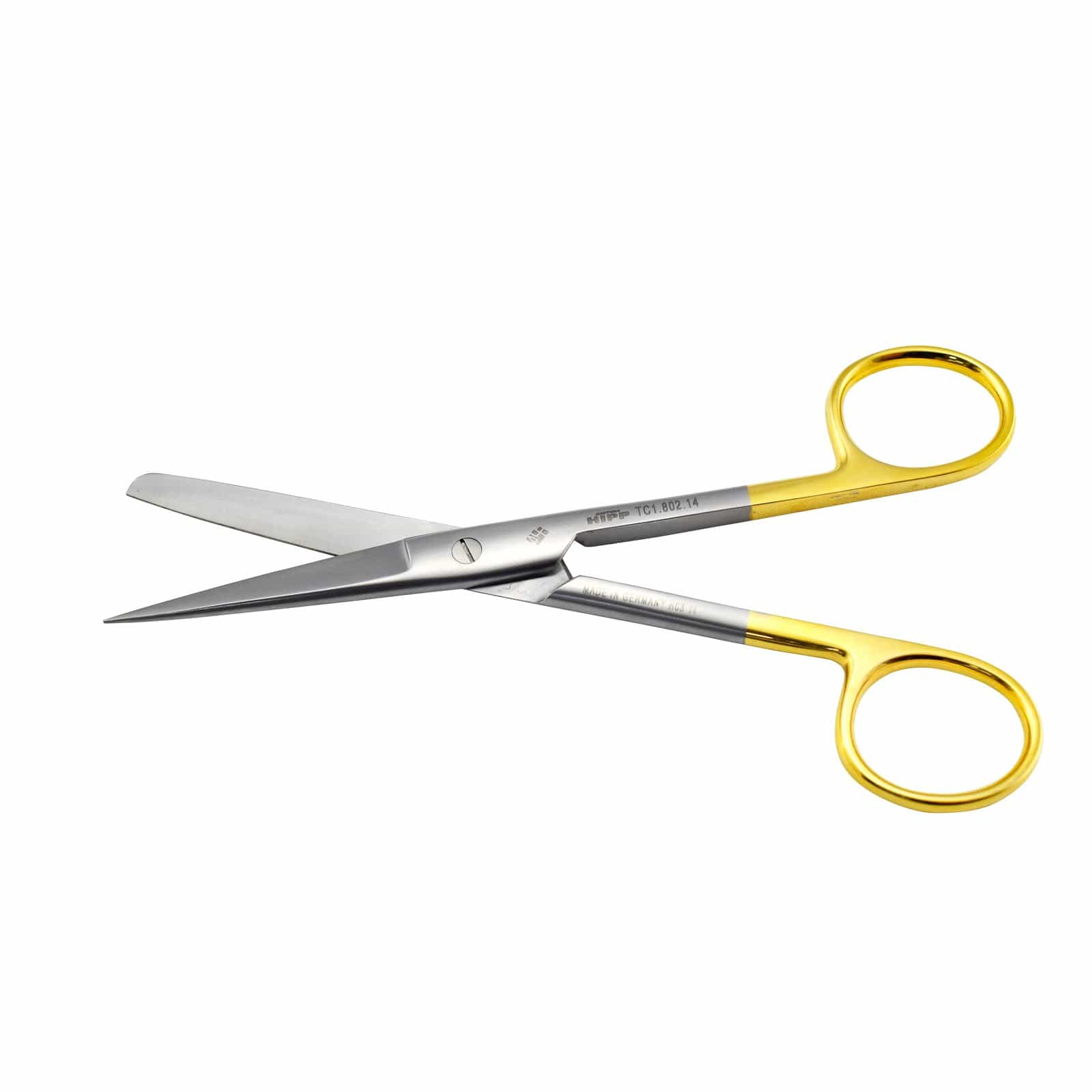 Hipp Surgical Instruments 14.5cm / Straight +TC / Sharp/Blunt Hipp Surgical Scissors