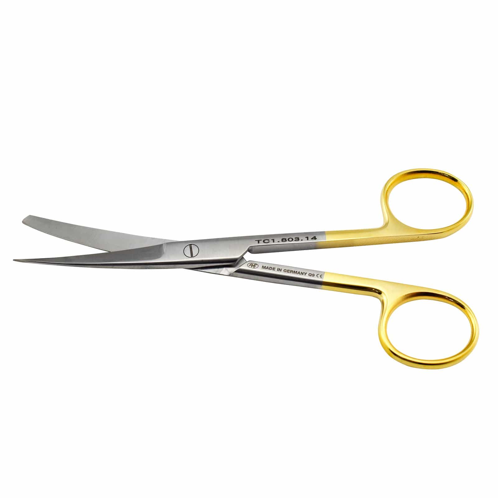 Hipp Surgical Instruments 14.5cm / Curved + TC / Sharp/Blunt Hipp Surgical Scissors