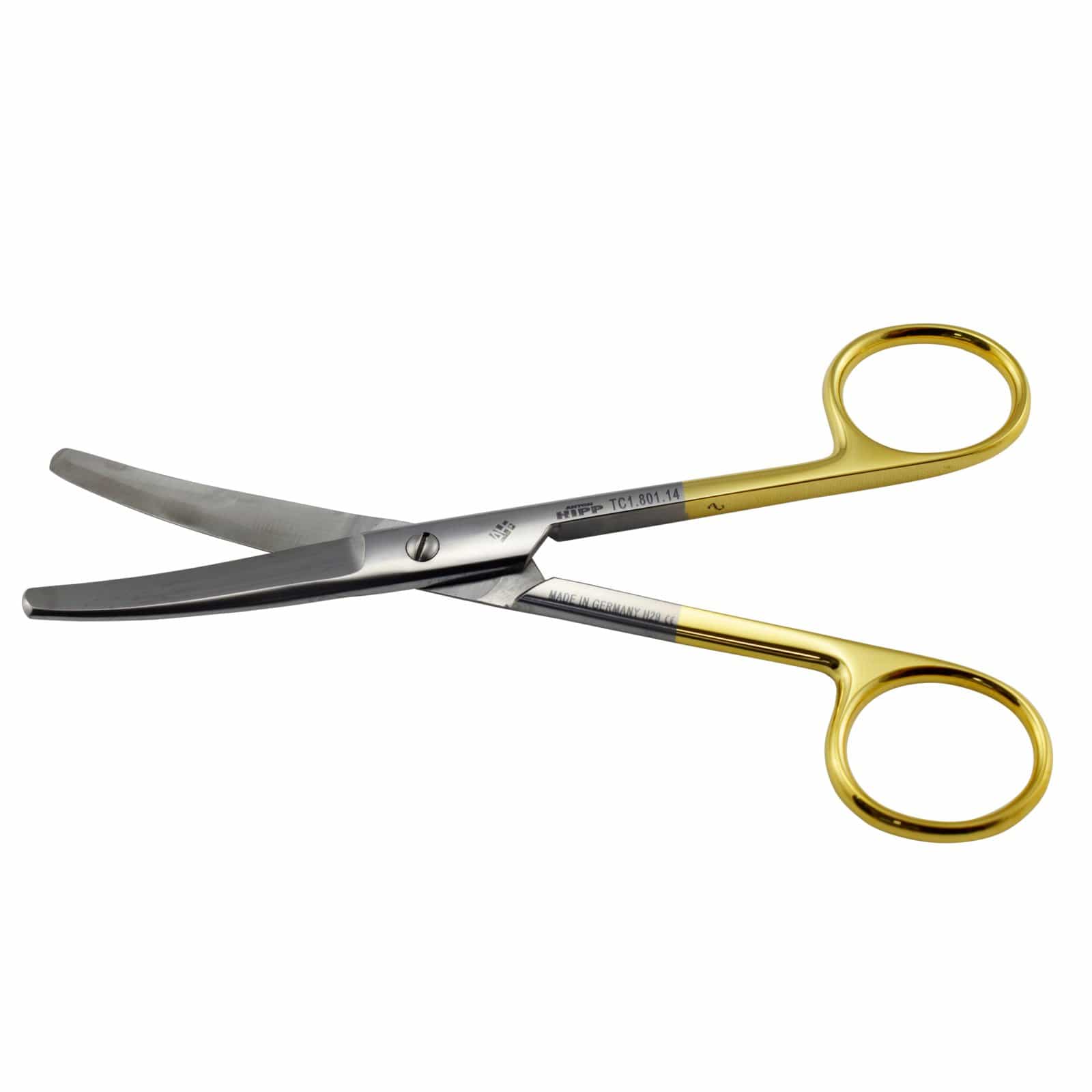 Hipp Surgical Instruments 14.5cm / Curved + TC / Blunt/Blunt Hipp Surgical Scissors