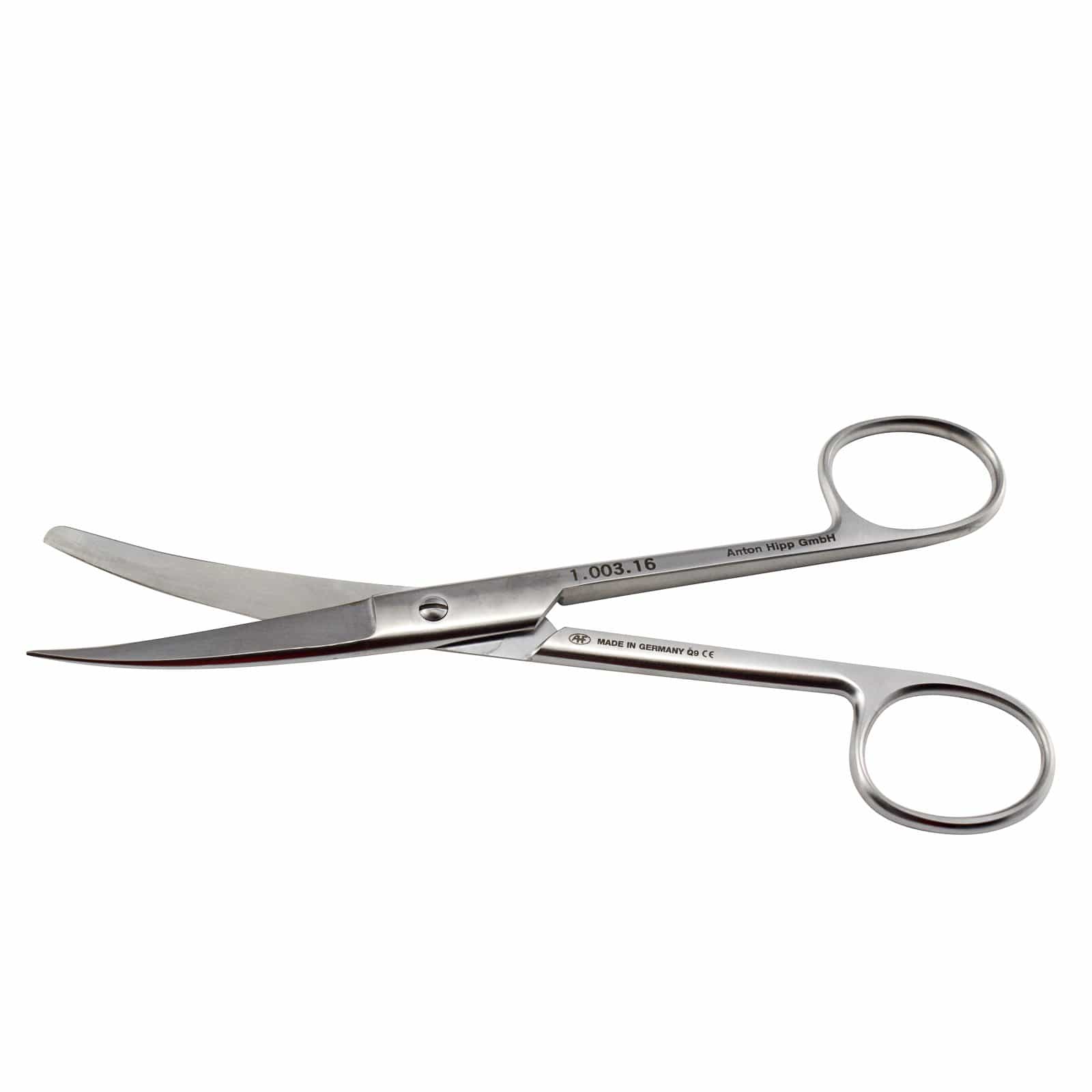 Hipp Surgical Instruments 16.5cm / Curved / Sharp/Blunt Hipp Surgical Scissors