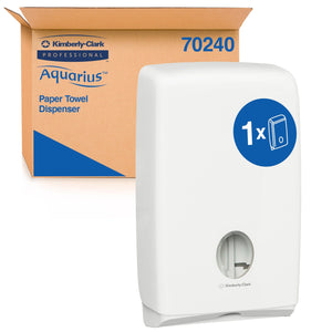 KIMBERLY-CLARK PROFESSIONAL® AQUARIUS® Paper Towel Dispenser (70240), Compact Hand Towel Dispenser