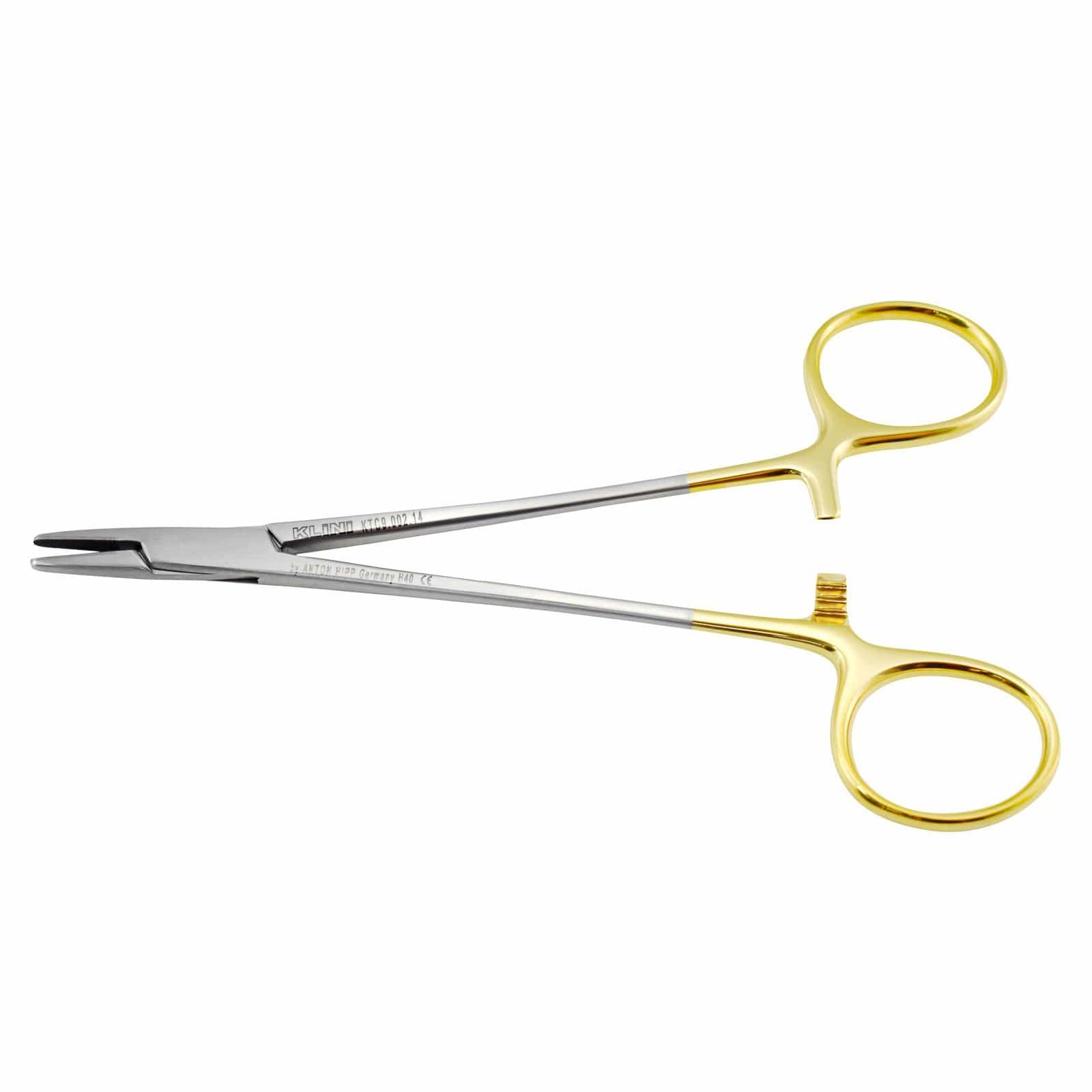 Klini Surgical Instruments 14cm / Right Handed / TC Klini Mayo Hegar Needle Holder
