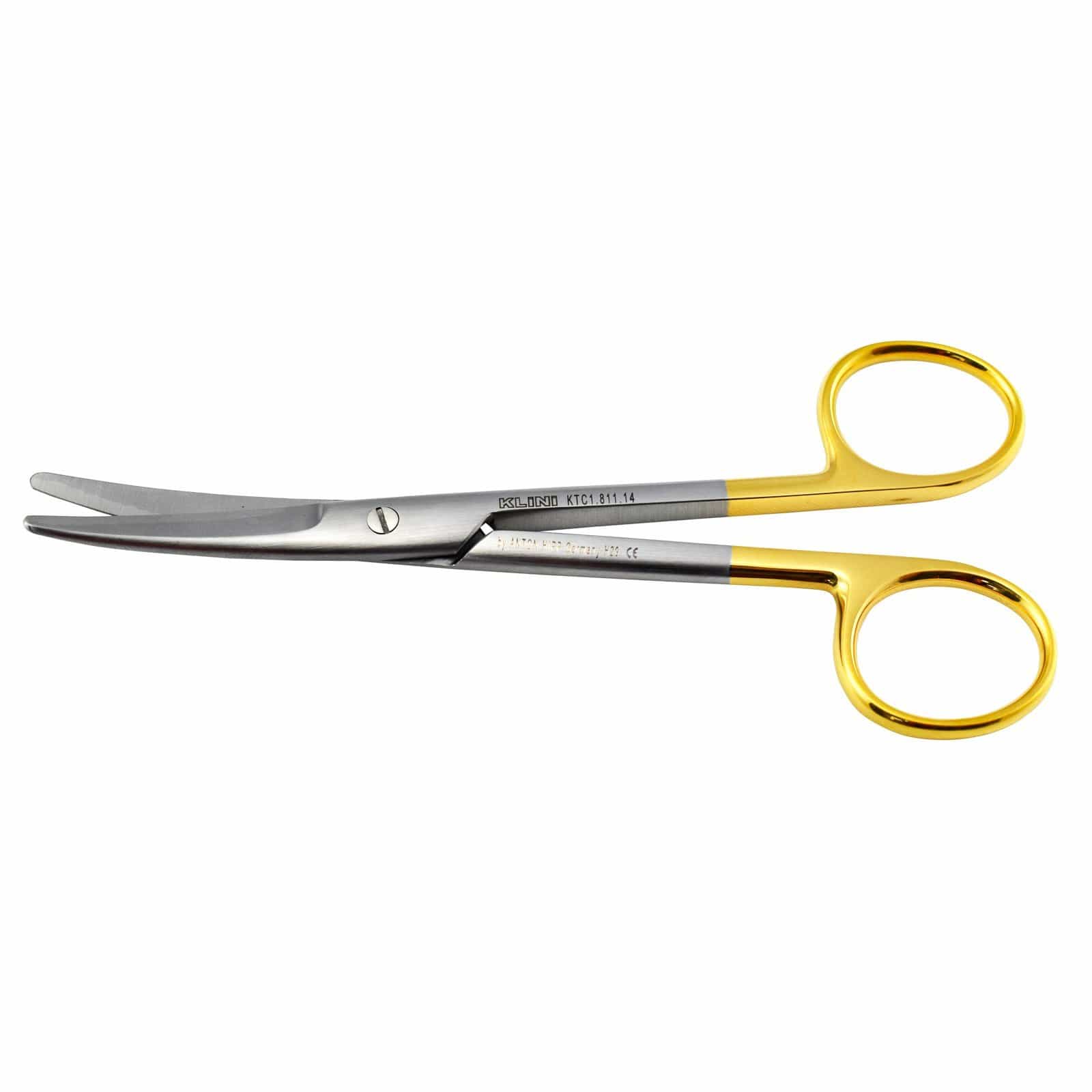 Klini Surgical Instruments 14cm / Curved / TC Klini Mayo Scissors