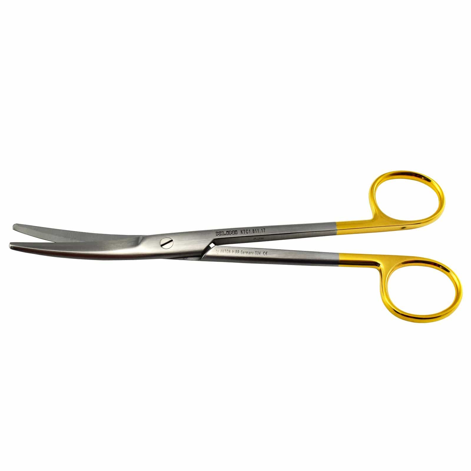 Klini Surgical Instruments 17cm / Curved / TC Klini Mayo Scissors