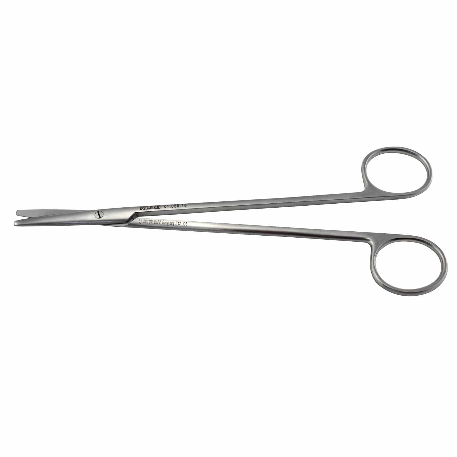 Klini Surgical Instruments 18cm / Straight / Blunt/Blunt Klini Metzenbaum Scissors