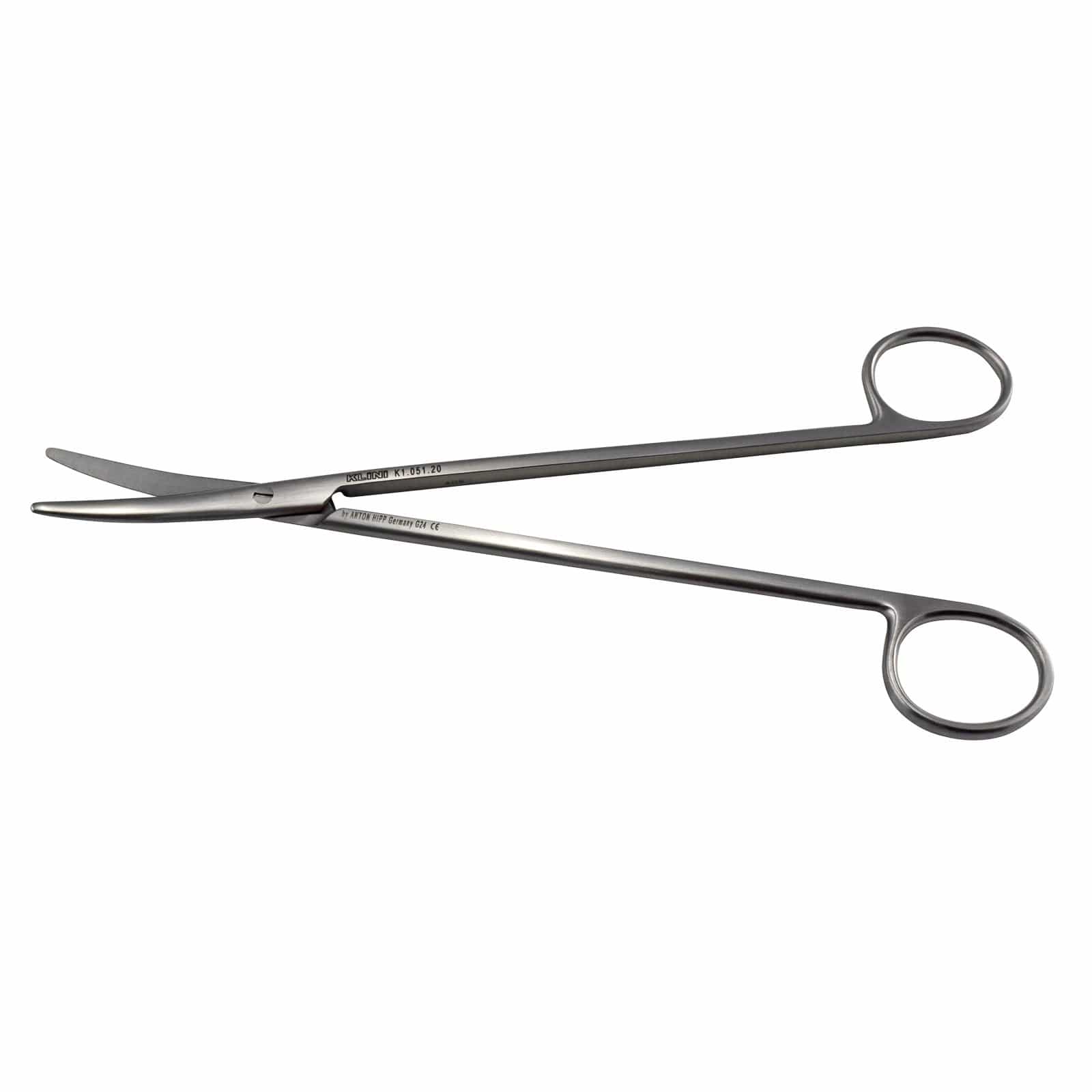 Klini Surgical Instruments 20cm / Curved / Blunt/Blunt Klini Metzenbaum Scissors