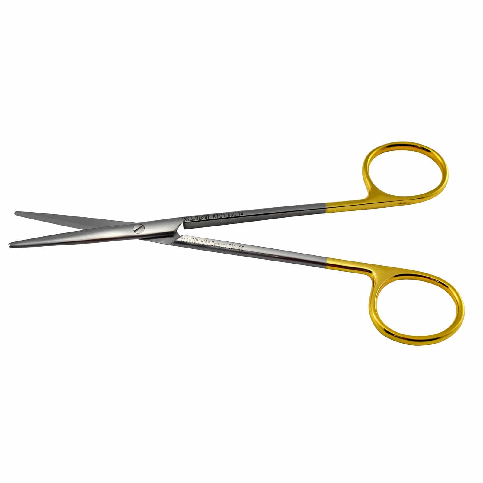 Klini Surgical Instruments 14cm / Straight + TC / Blunt/Blunt Klini Metzenbaum Scissors