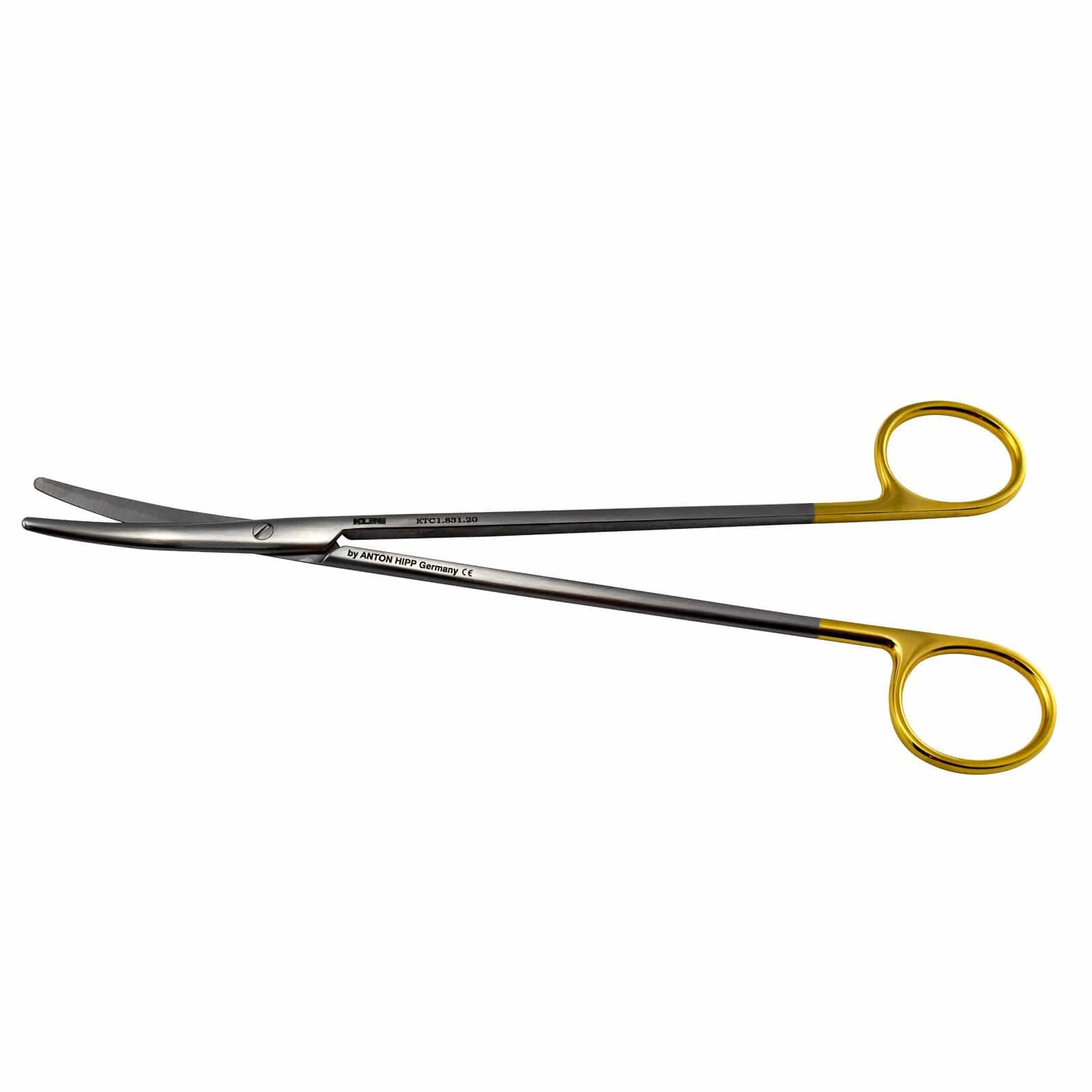 Klini Surgical Instruments 20cm / Curved + TC / Blunt/Blunt Klini Metzenbaum Scissors
