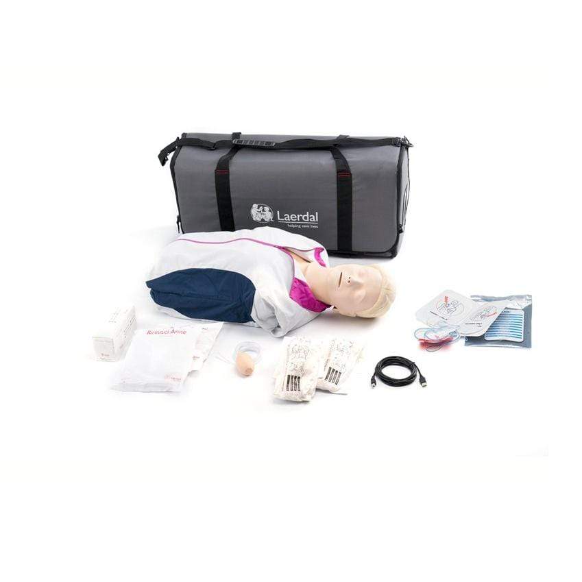 Laerdal Resusci Anne QCPR Manikin Torso Rechargeable + Carry Bag