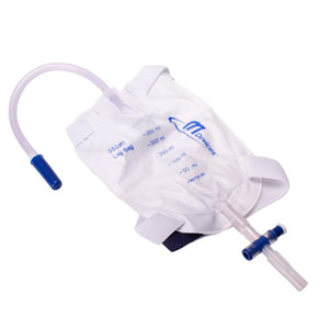 MDevice Leg Bag - T-TAP Non-Return Valve with Bonded Step Connector and Silicone Straps