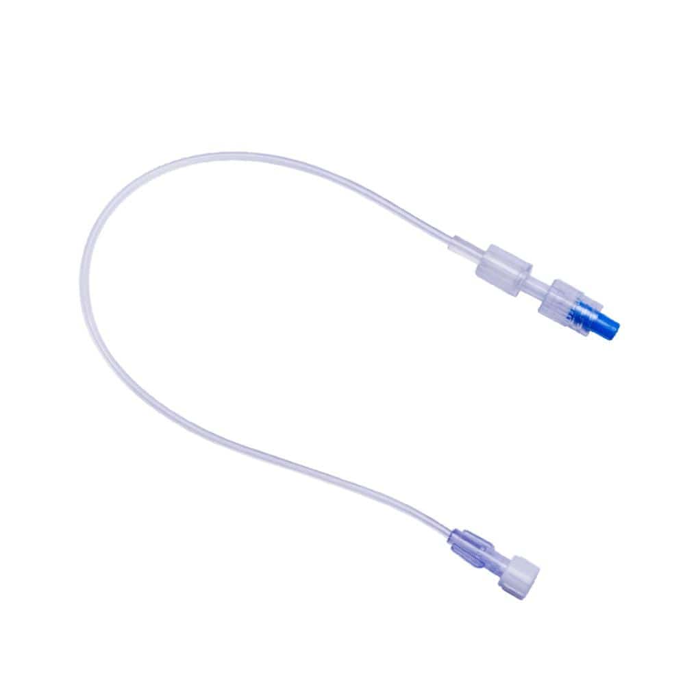 MDevices IV Lines 25cm / Rotating Collar (RC) / Sterile MDevices Microbore Extension Set with Female Luer Lock to Male Luer Lock