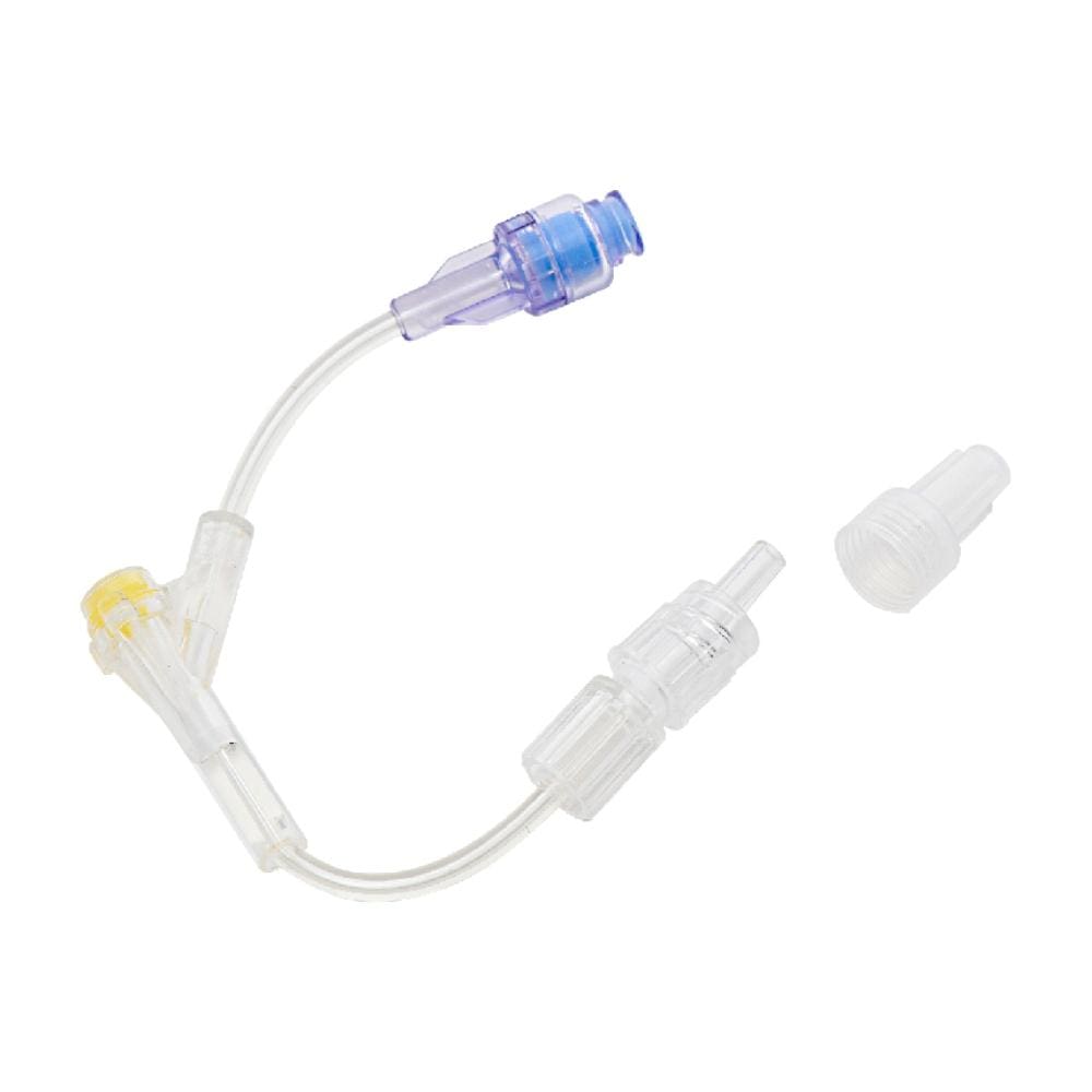 MDevices IV Lines 10cm / Rotating Collar (RC) / Sterile MDevices Microbore Extension Set with Female Luer Lock to Male Luer Lock