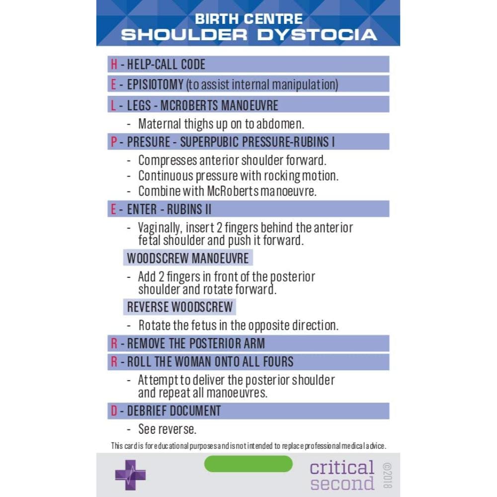 Midwifery Pack - Education Cards