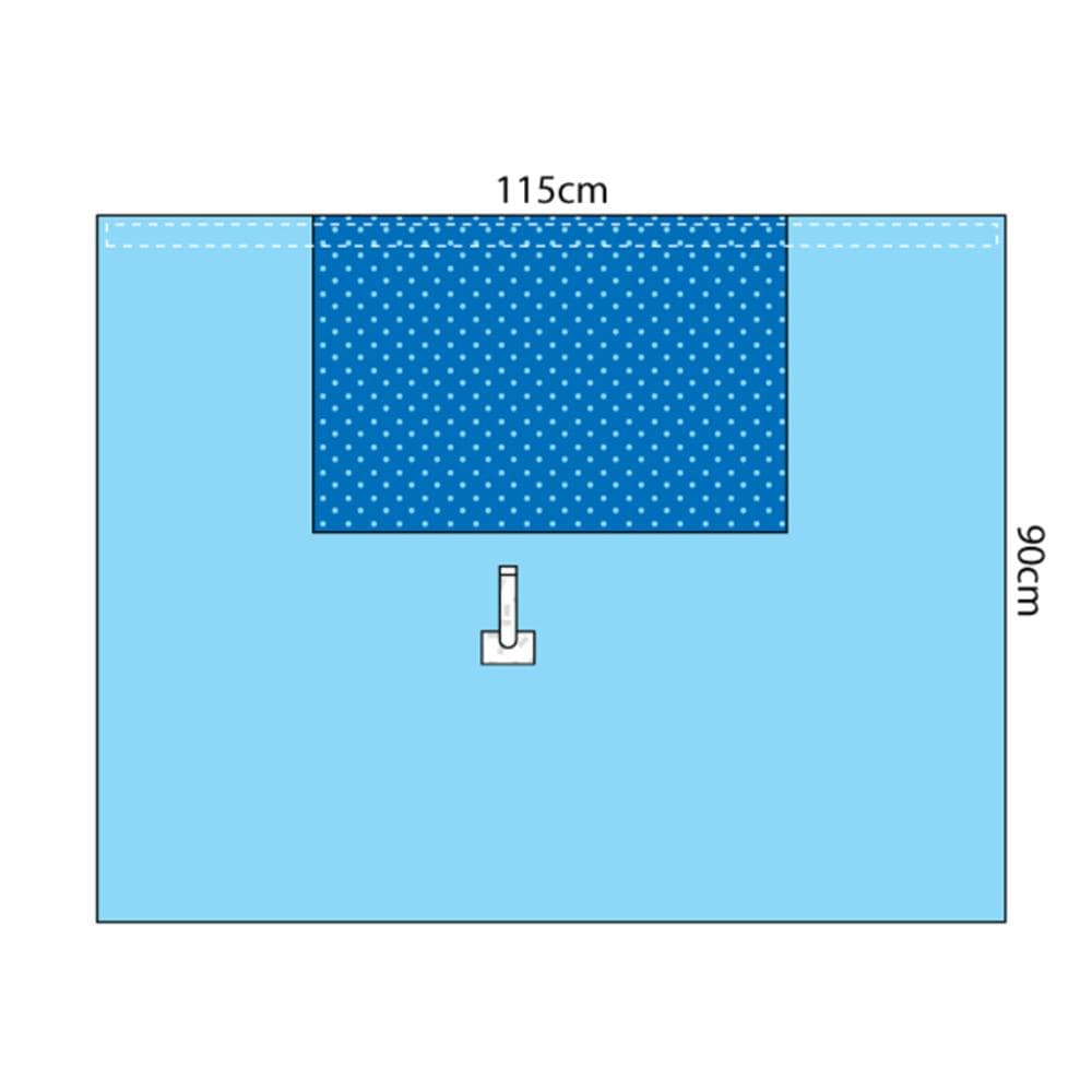Multigate Drapes & Equipment Covers Universal Side Drape   Short / 115cm x 90cm / Sterile Multigate Drape