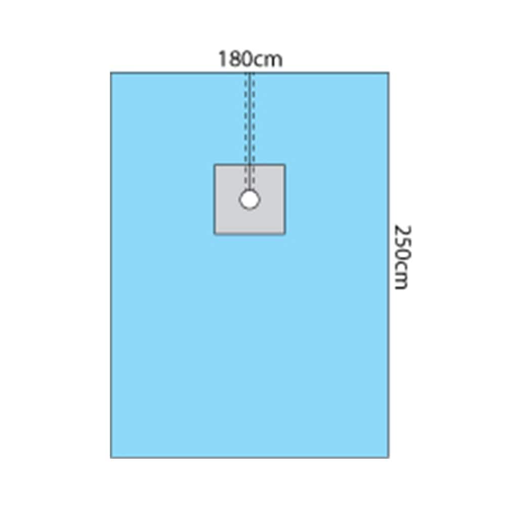 Multigate Drapes & Equipment Covers CVC Drape with Tear Line / 180cm x 250cm / Sterile Multigate Drape