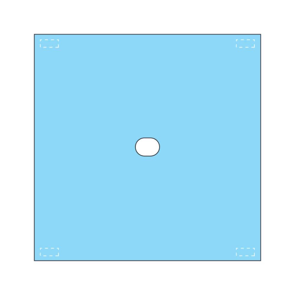 Multigate Drapes & Equipment Covers Adhesive Oval Aperture 8x6cm / 75cm x 75cm / Sterile Multigate Drape