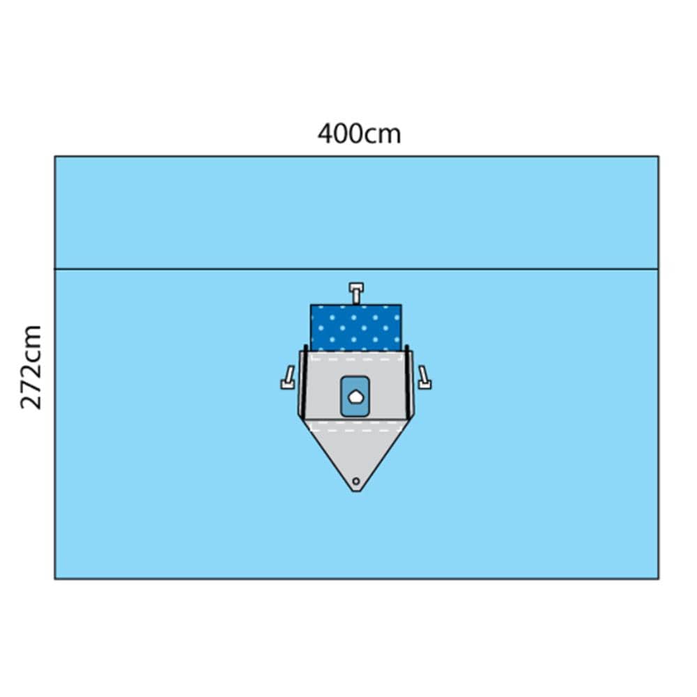 Multigate Drapes & Equipment Covers Shoulder Beach Chair Drape / 400cm x 272cm / Sterile Multigate Drape