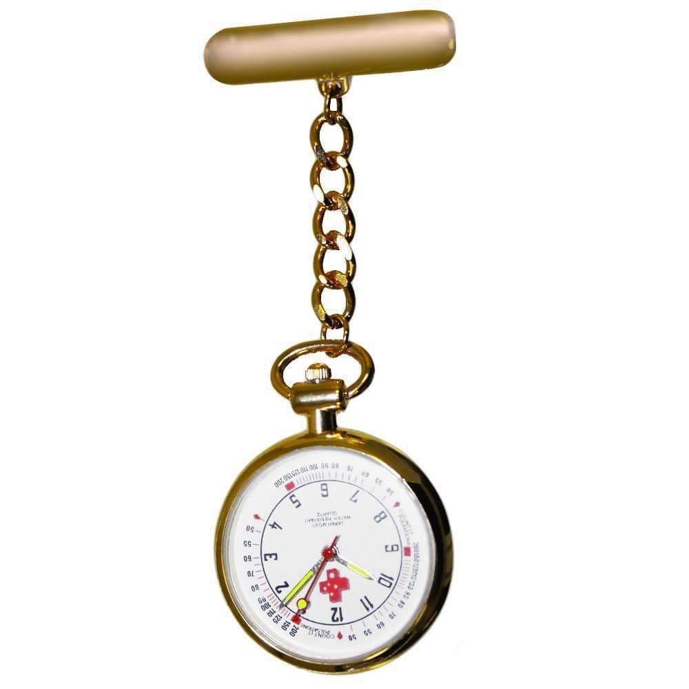 Nursing Fob Watch Style Gold Colour