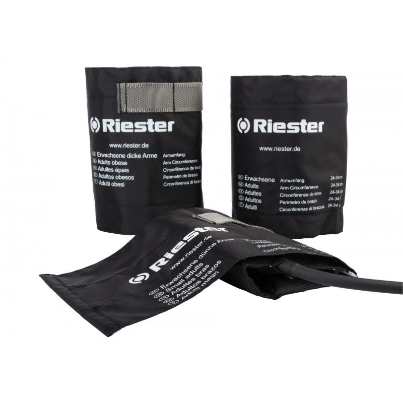 Riester Pull Through Strap Velcro Cuff, 1 Tube, Black