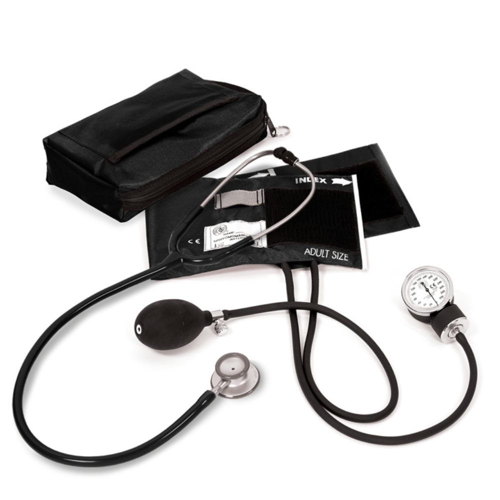 Prestige Medical Sphygmomanometer Kits Black Prestige Clinical Lite Stethoscope Sphygmomanometer Combination Kit