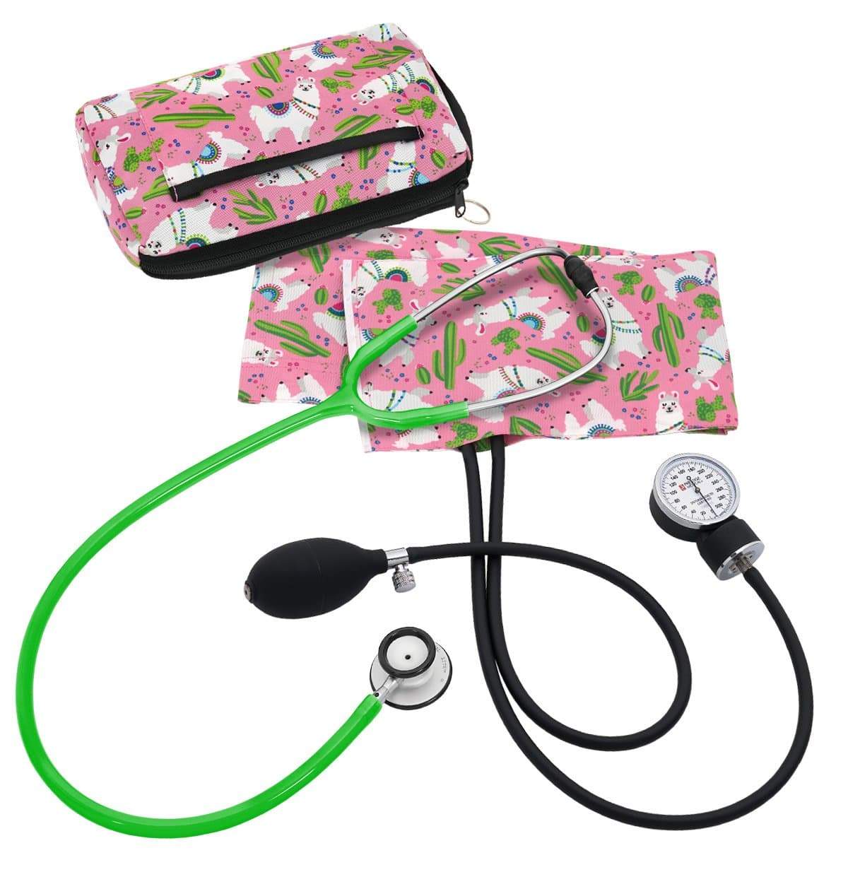 Prestige Medical Sphygmomanometer Kits Llamas Pink Prestige Clinical Lite Stethoscope Sphygmomanometer Combination Kit