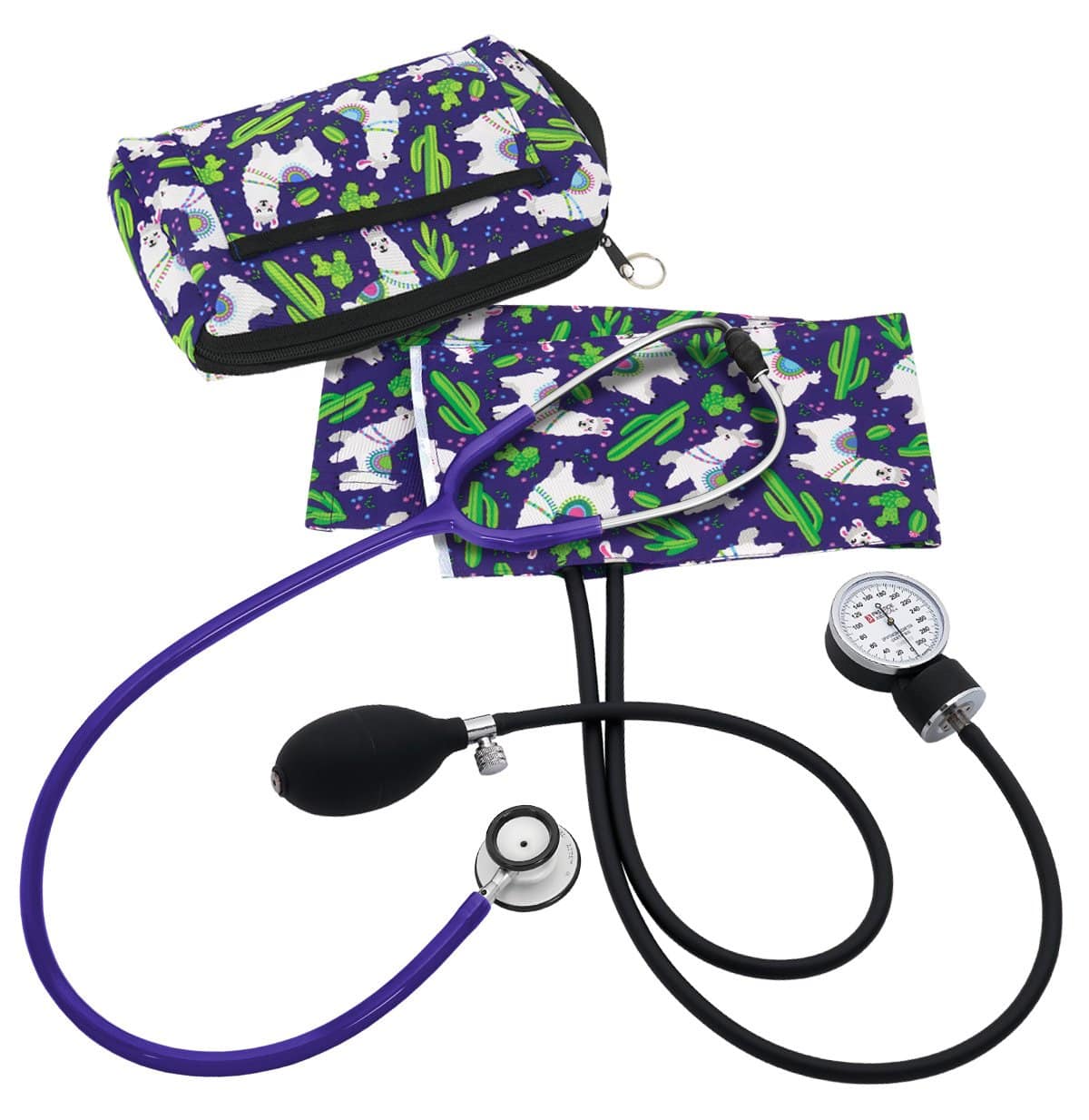Prestige Medical Sphygmomanometer Kits Llamas Purple Prestige Clinical Lite Stethoscope Sphygmomanometer Combination Kit