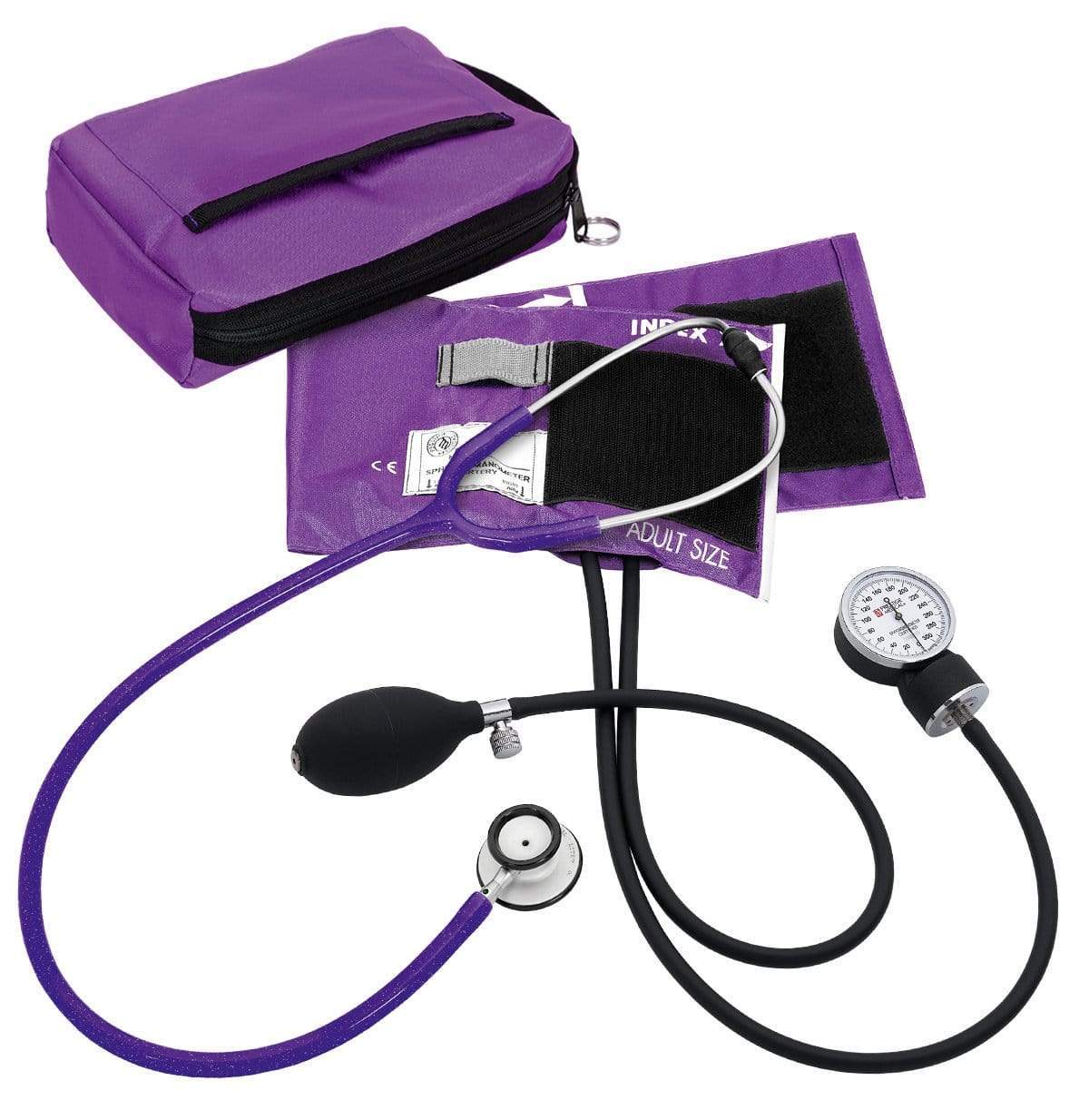 Prestige Medical Sphygmomanometer Kits Purple Sparkles Prestige Clinical Lite Stethoscope Sphygmomanometer Combination Kit