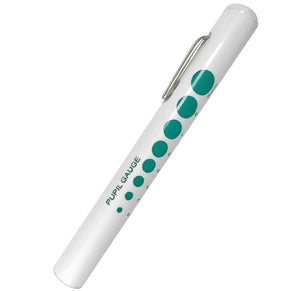 Prestige Medical Disposable Penlights Teal and White Prestige Pupil Gauge Disposable Penlight