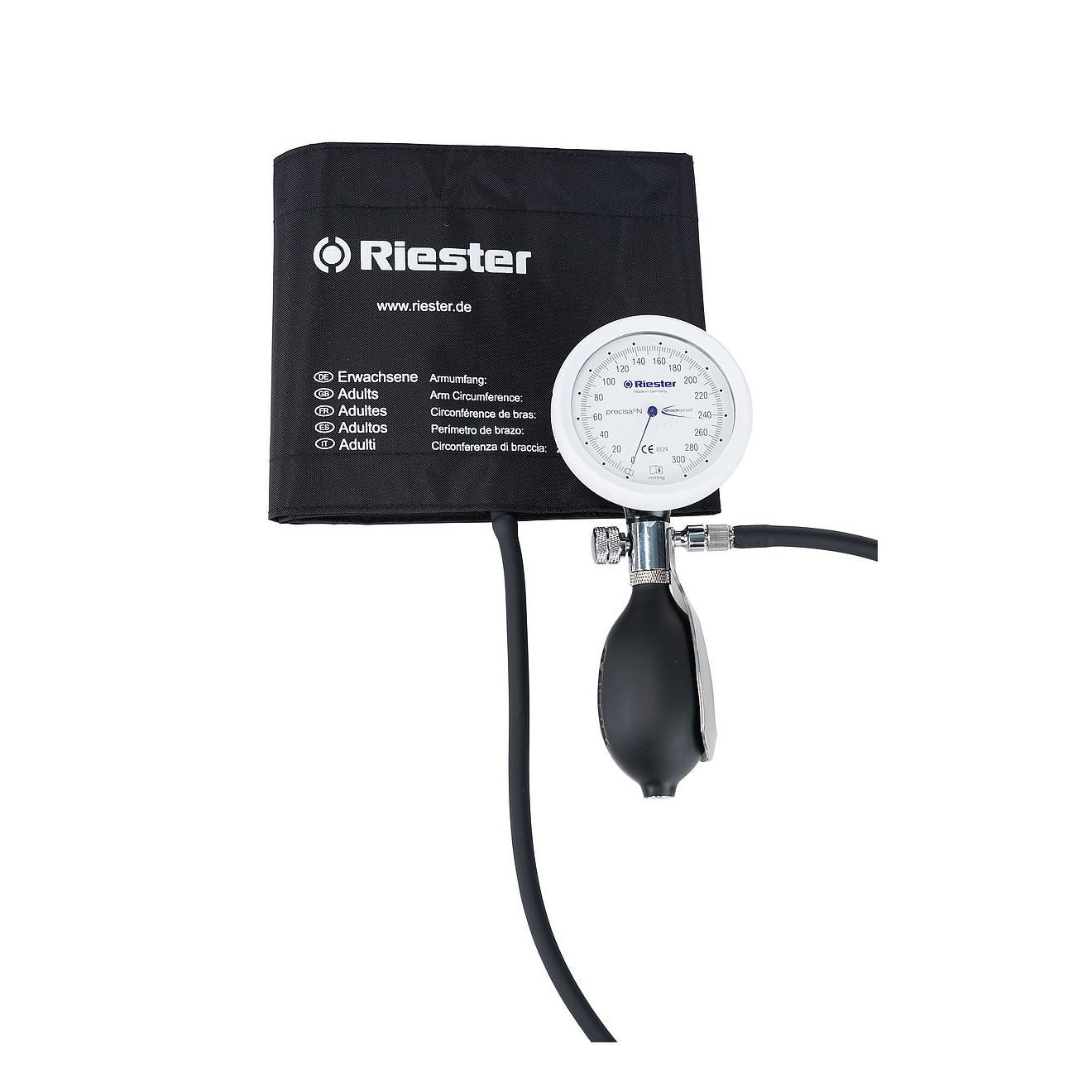 Riester Precisa N Shock-Proof Aneroid Sphygmomanometer with Velcro Cuff