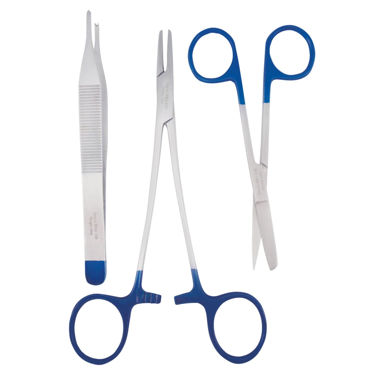 SAYCO Sterile Surgical Instruments Sharp/Blunt SAYCO Sterile Suture Pack with Scissors